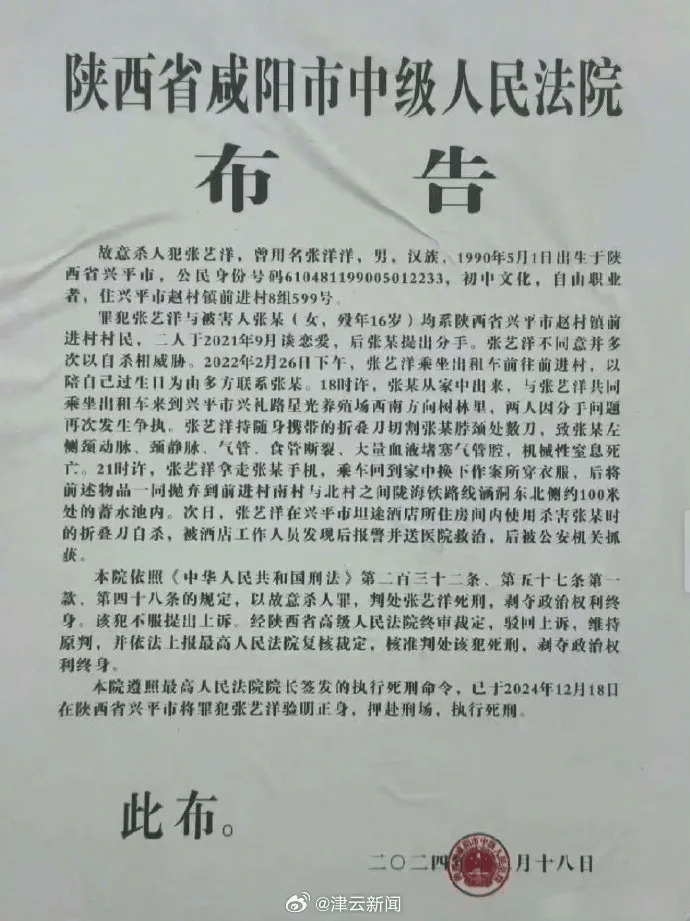 男艺人张艺洋杀害16岁女友被枪决<strong></p>
<p>投资理财集团</strong>，成娱乐圈首位被执行死刑的艺人