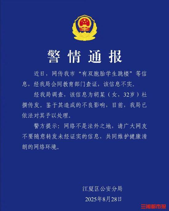 双胞胎因未完成暑假作业跳楼？武汉警方通报：信息不实<strong></p>
<p>菜鸟理财</strong>！